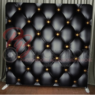 Luxury Black and Gold photo booth backdrop design
