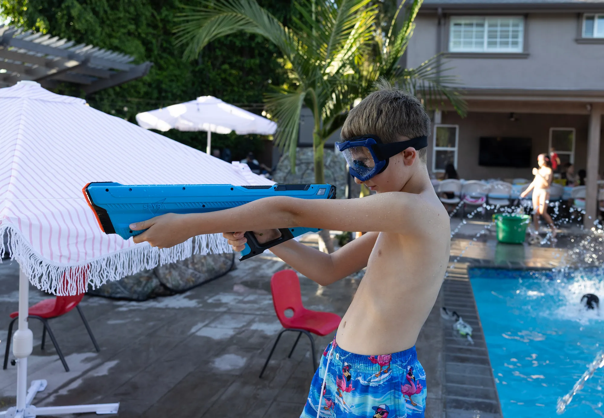 Water Gun Wars with Spyra electric water guns in Los Angeles